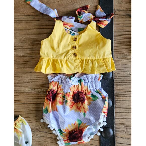 PatPat 7 piece summer spring girls outfit bundle sz 3-6 Months New - Picture 2 of 5